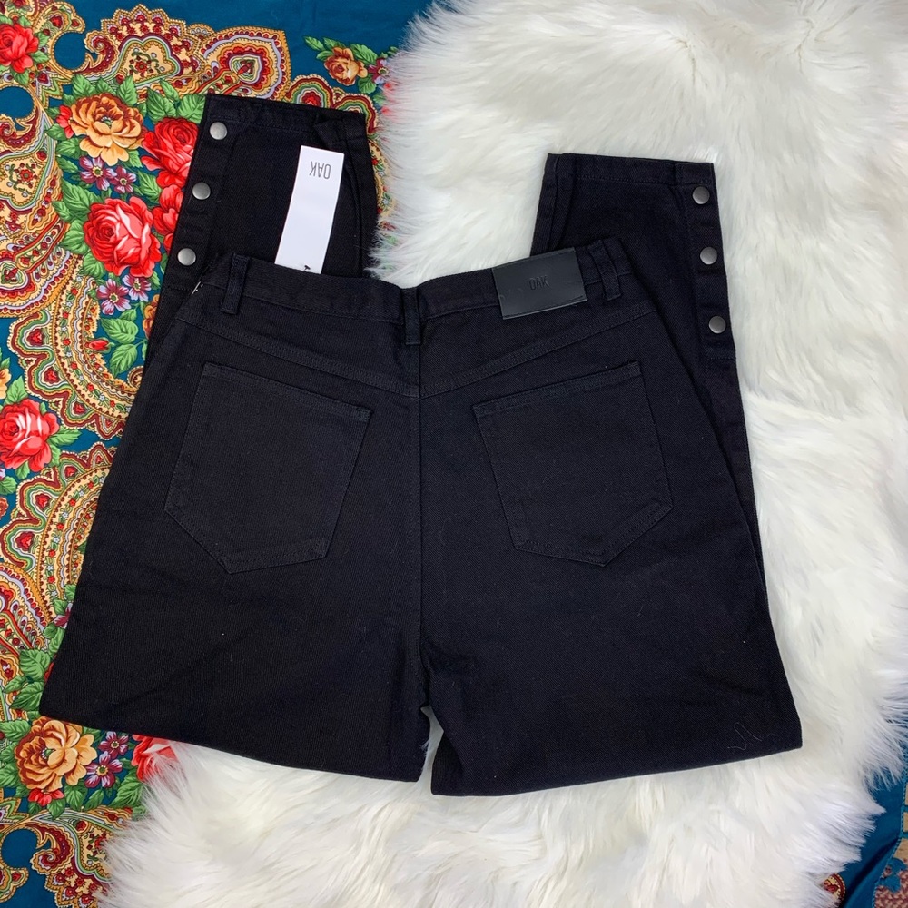 OAK Black Side Zip Baggy Jean - Picture 5 of 12